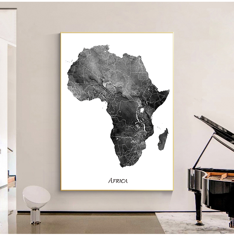 África mapa cartazes e impress - Star Map Poster avaliação e preço