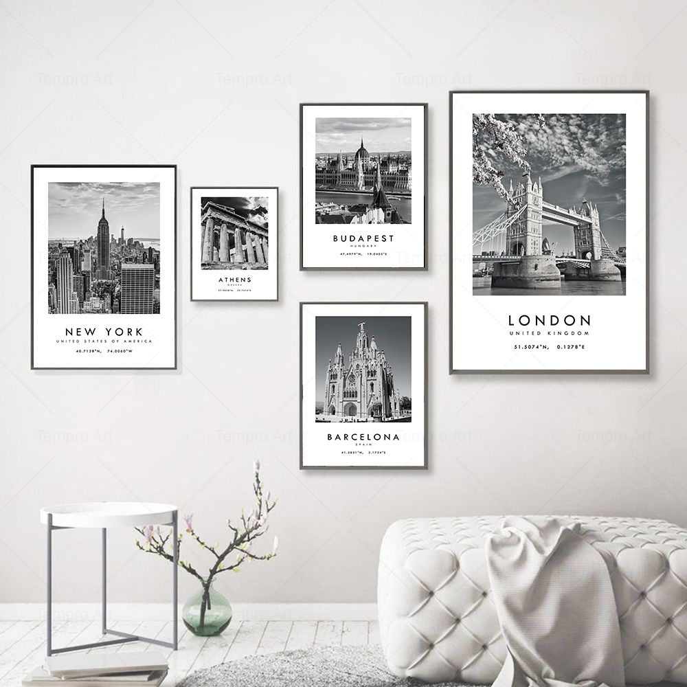 Preto branco cidade viagem fot - Star Map Poster avaliação e preço