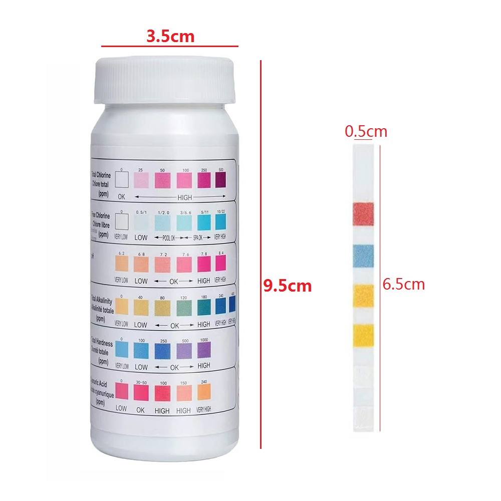 50 peças/garrafa multiuso 6 em - Ph Strip Test avaliação e preço