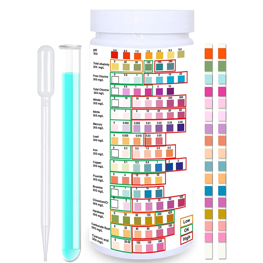 Tiras De Teste De Água Para Ág - Ph Strip Test avaliação e preço