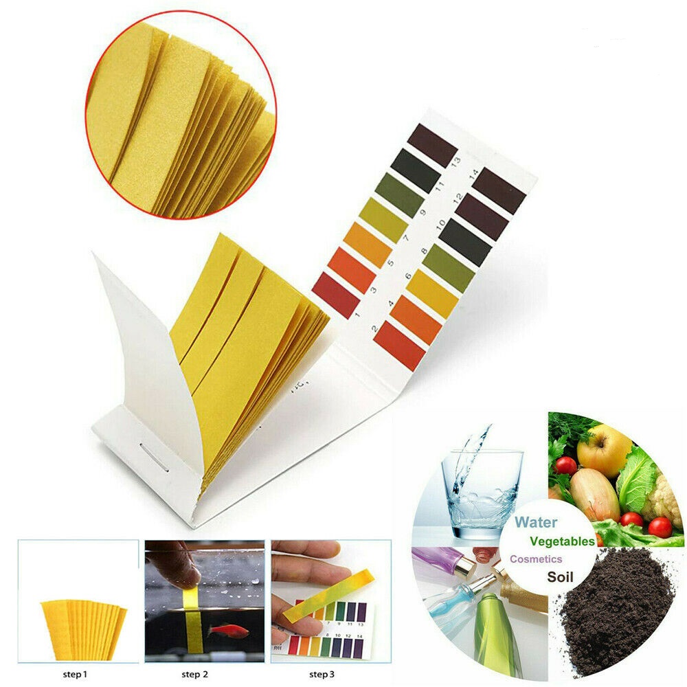 80 Tiras de Teste de pH para F - Ph Strip Test avaliação e preço