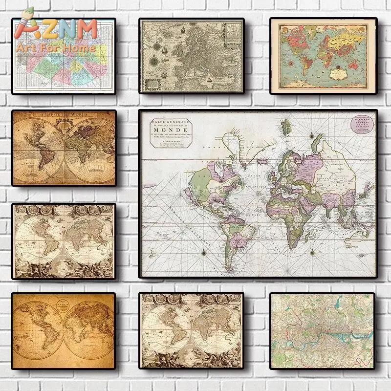 Impressão em Tela de Mapa Mund - Star Map Poster avaliação e preço